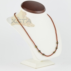 Amber necklace with round beads